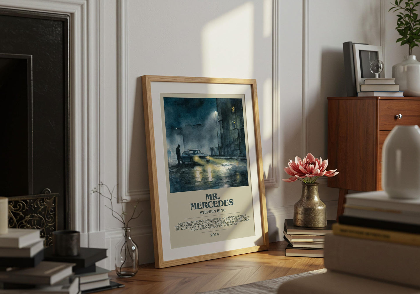 Mr. Mercedes by Stephen King | Descriptive Book Poster | Modern