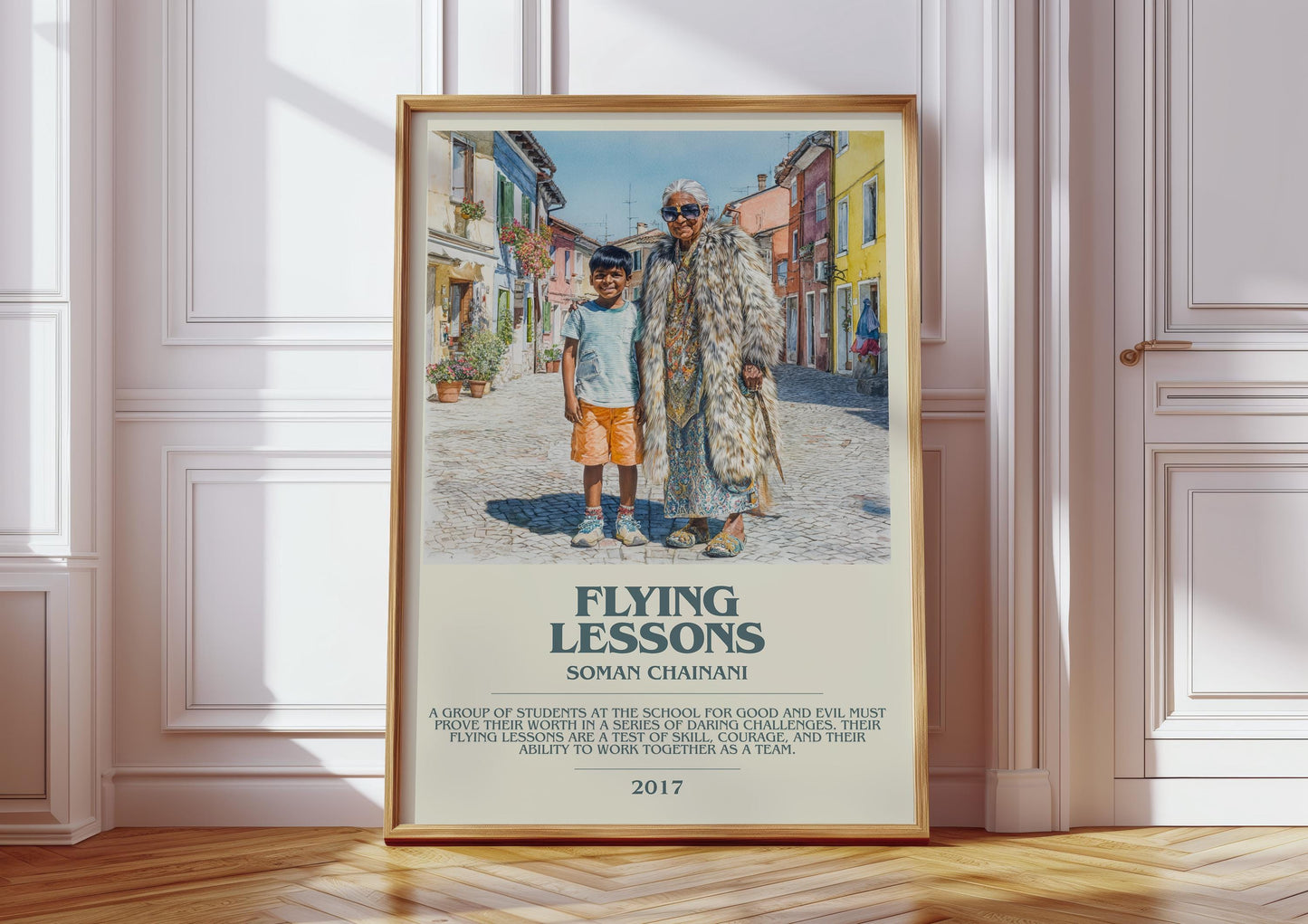 Flying Lessons by Soman Chainani | Descriptive Book Poster | Modern