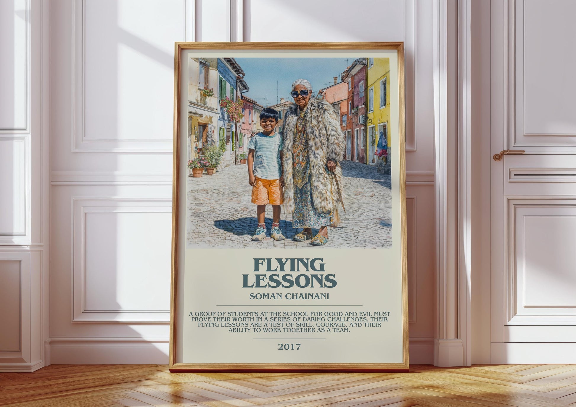 Flying Lessons by Soman Chainani | Descriptive Book Poster | Modern