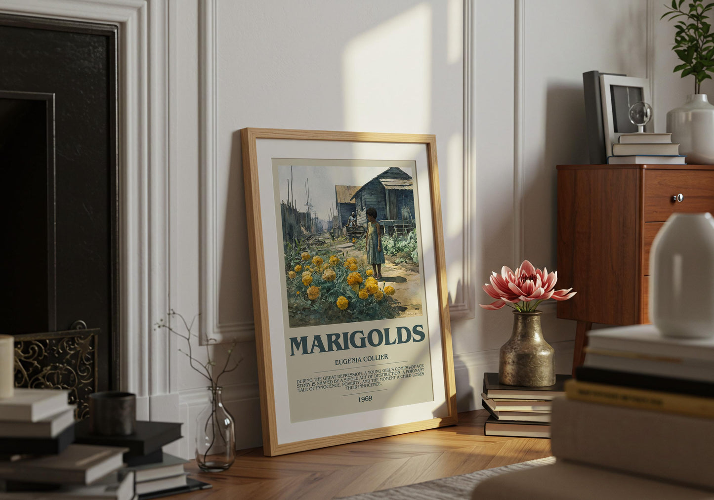 Marigolds by Eugenia Collier | Descriptive Book Poster | Modern