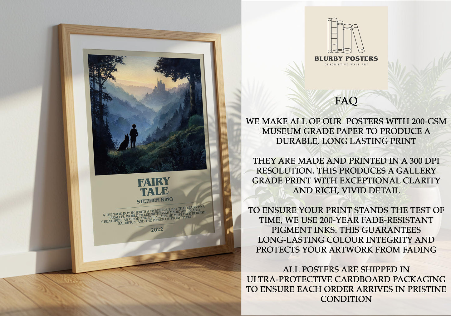 Fairy Tale by Stephen King | Descriptive Book Poster | Modern