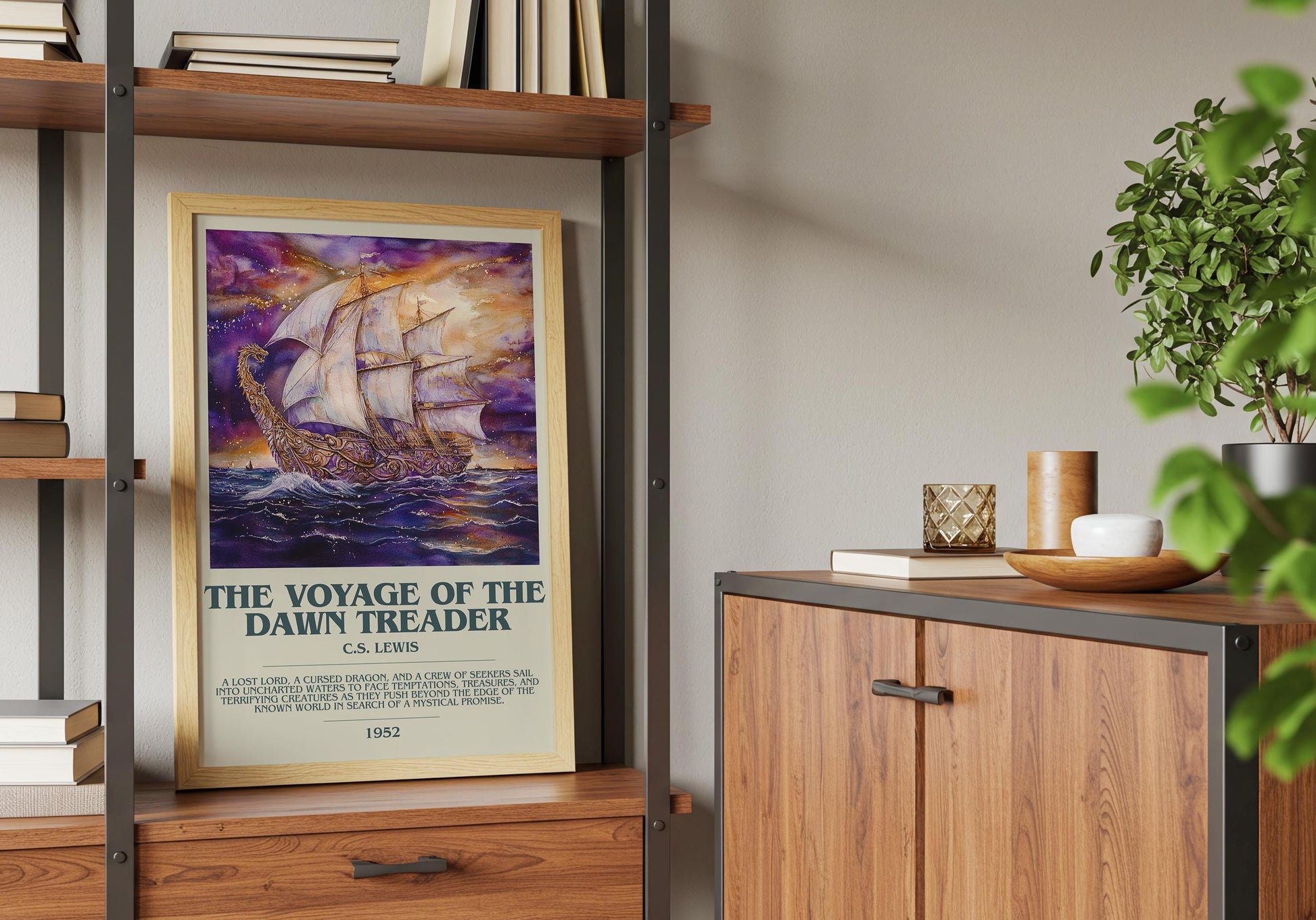 Voyage Of The Dawn Treader by C.S. Lewis | Descriptive Book Poster | Modern