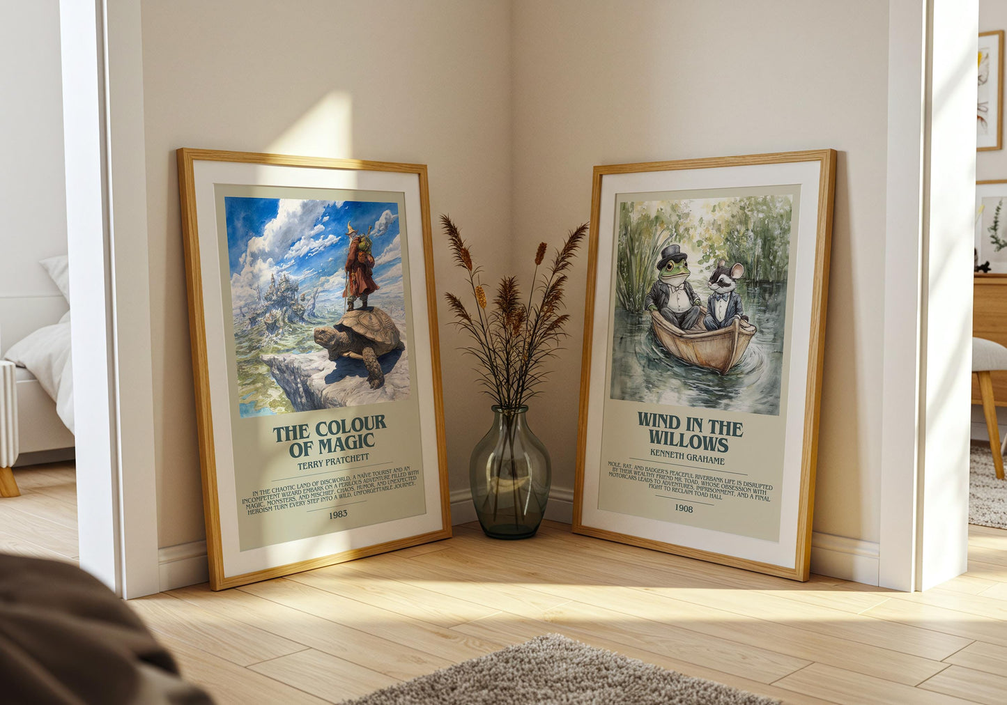 The Colour Of Magic by Terry Pratchett | Descriptive Book Poster | Modern