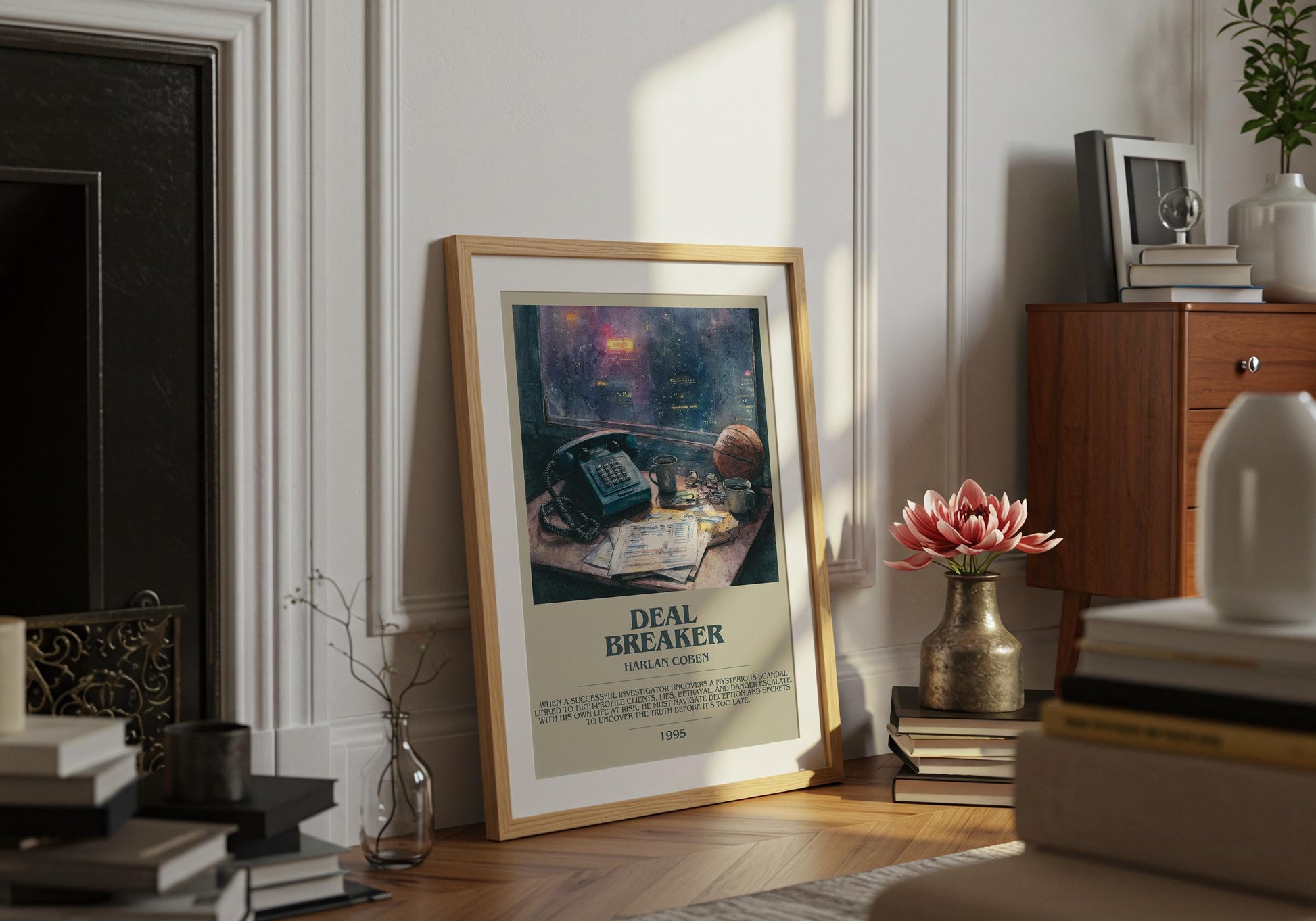 Deal Breaker by Harlan Coben | Descriptive Book Poster | Modern