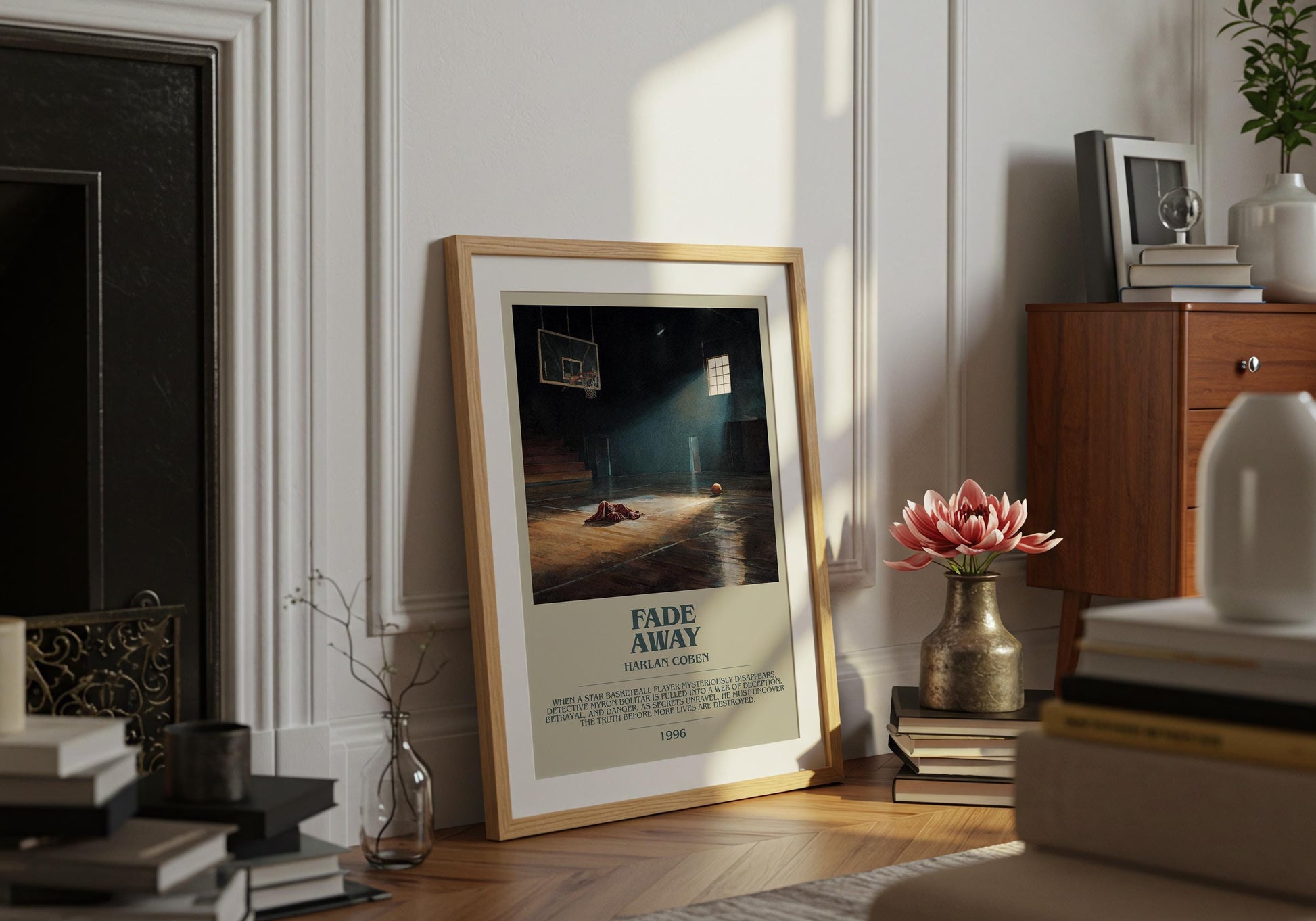 Fade Away by Harlan Coben | Descriptive Book Poster | Modern