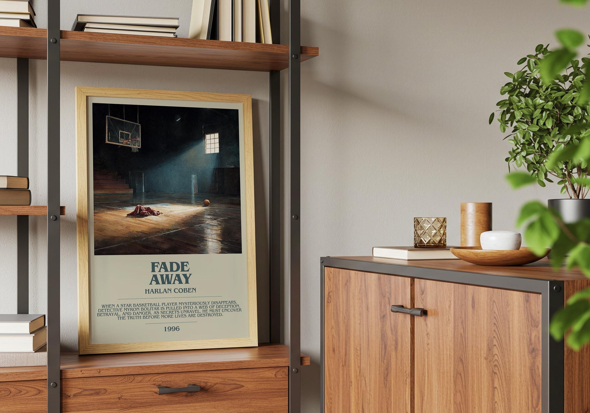 Fade Away by Harlan Coben | Descriptive Book Poster | Modern