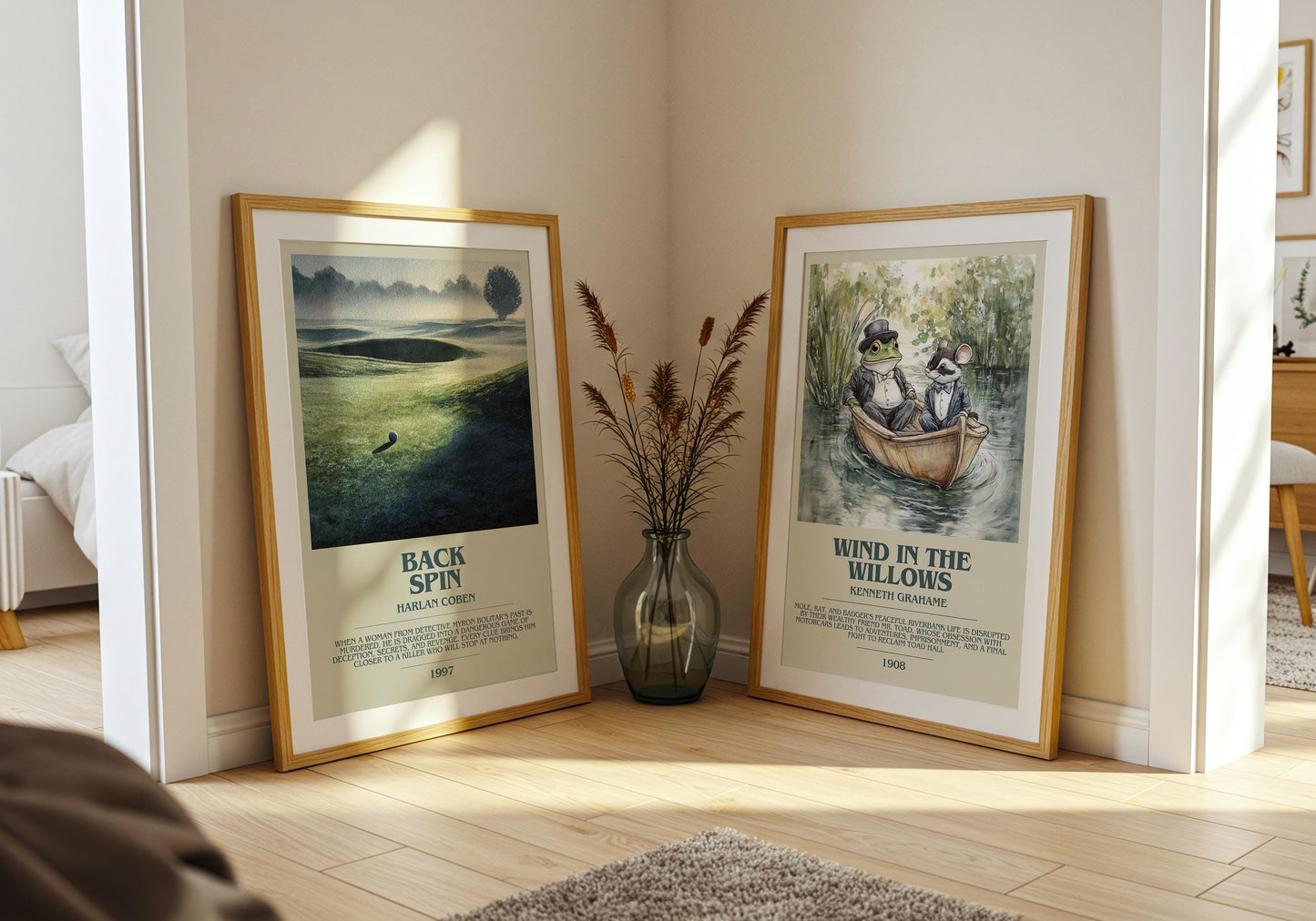 Back Spin by Harlan Coben | Descriptive Book Poster | Modern