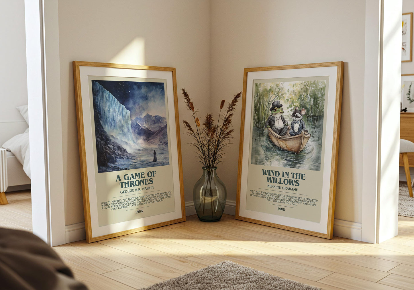 A Game Of Thrones by George R.R. Martin | Descriptive Book Poster | Modern