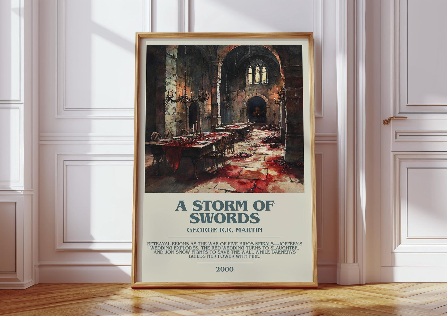 A Storm Of Swords by George R.R. Martin | Descriptive Book Poster | Modern