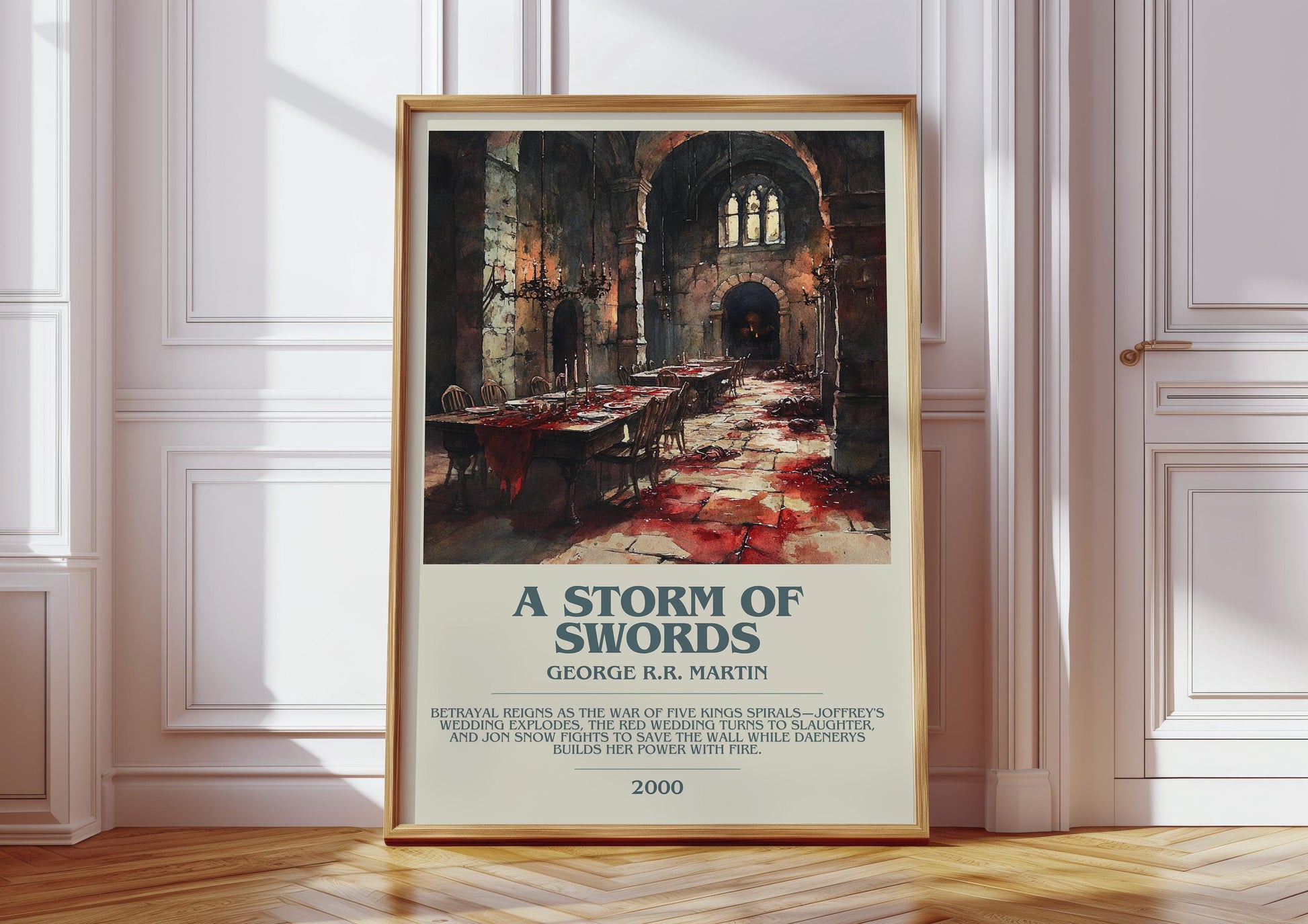 A Storm Of Swords by George R.R. Martin | Descriptive Book Poster | Modern