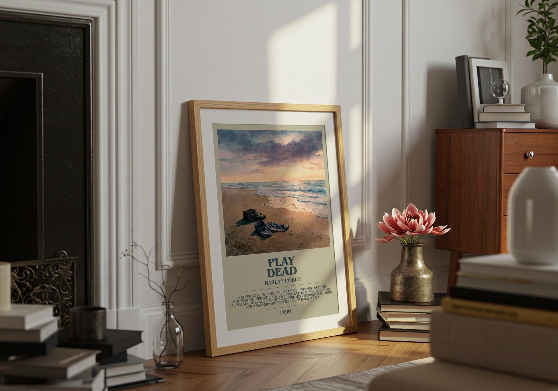 Play Dead by Harlan Coben | Descriptive Book Poster | Modern