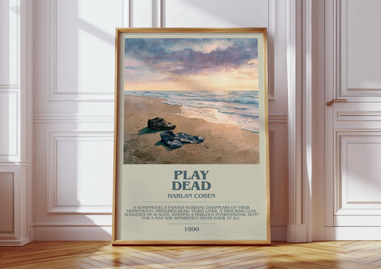 Play Dead by Harlan Coben | Descriptive Book Poster | Modern