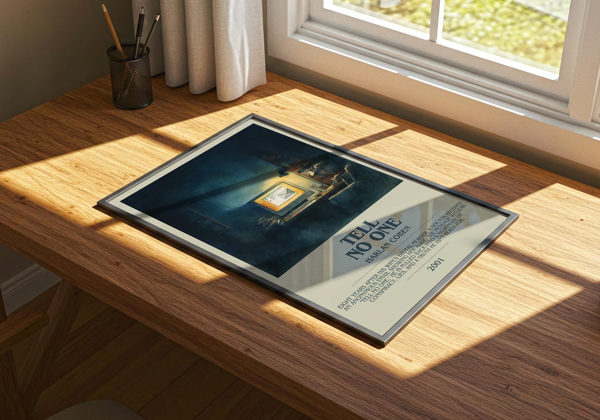 Tell No One by Harlan Coben | Descriptive Book Poster | Modern