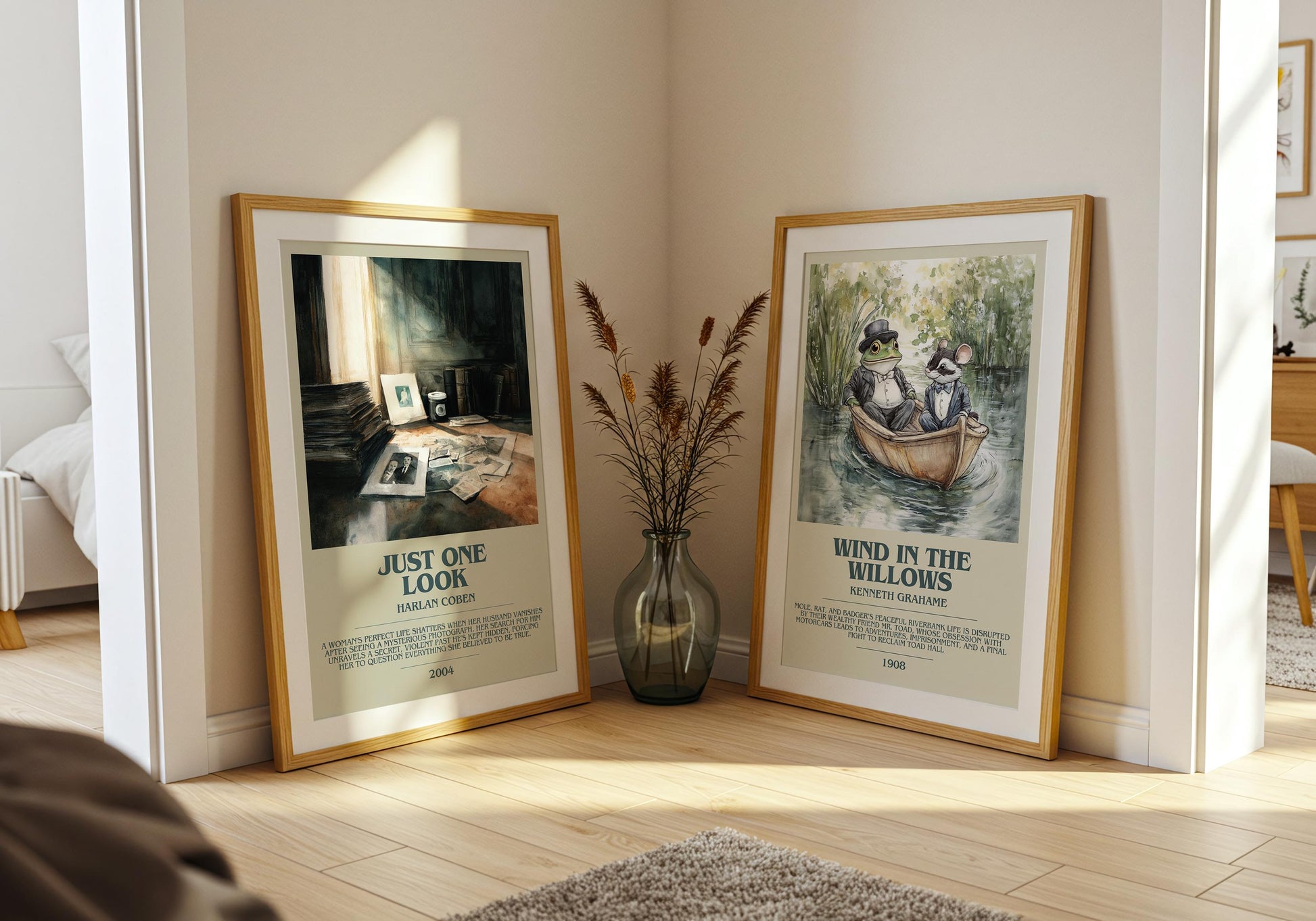 Just One Look by Harlan Coben | Descriptive Book Poster | Modern