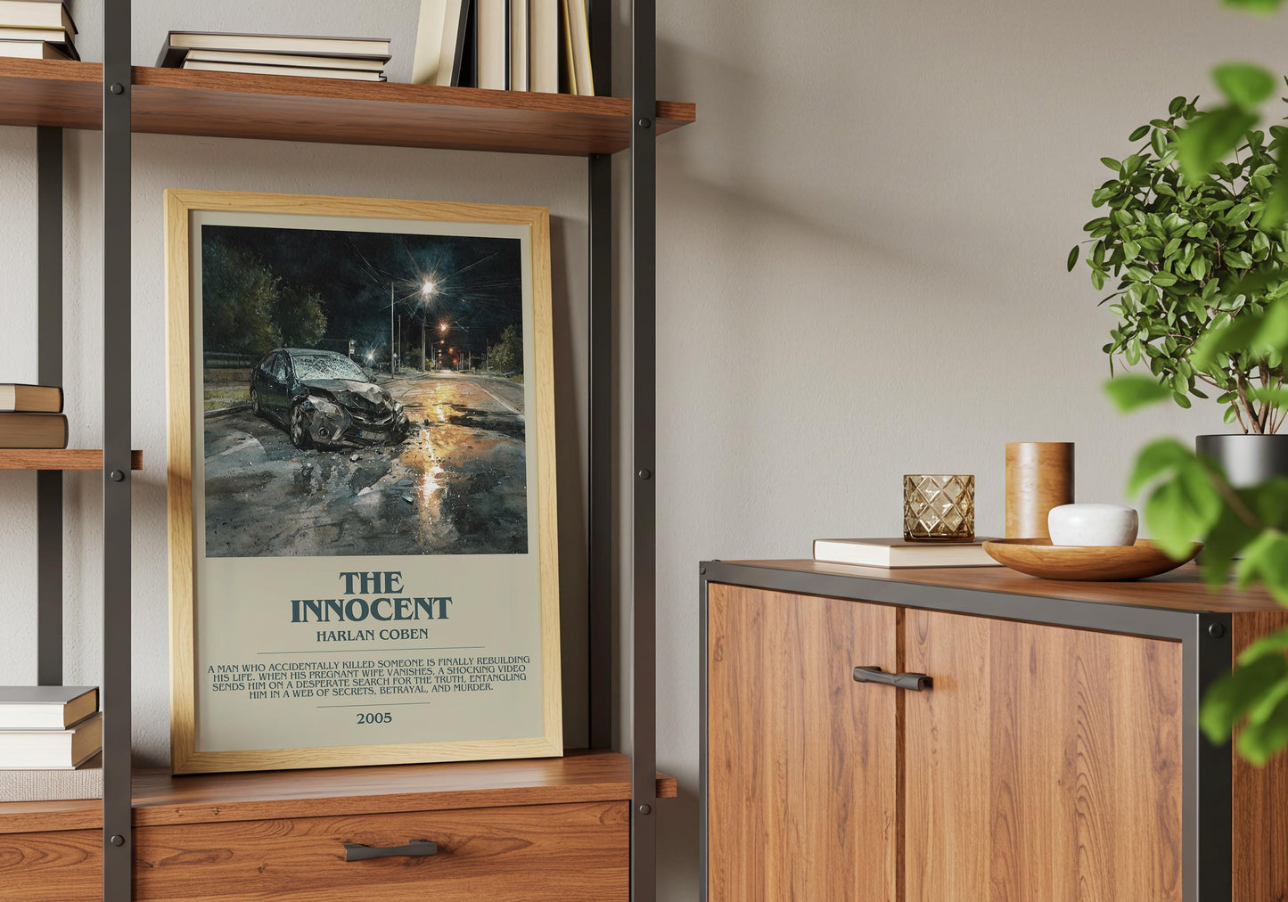 The Innocent by Harlan Coben | Descriptive Book Poster | Modern