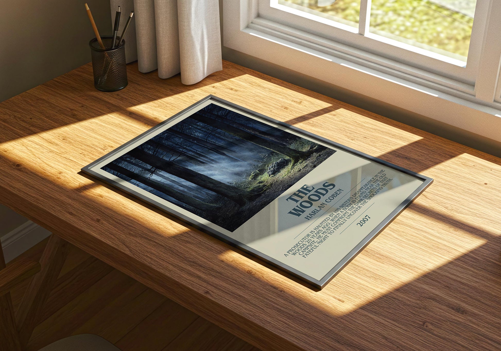 The Woods by Harlan Coben | Descriptive Book Poster | Modern