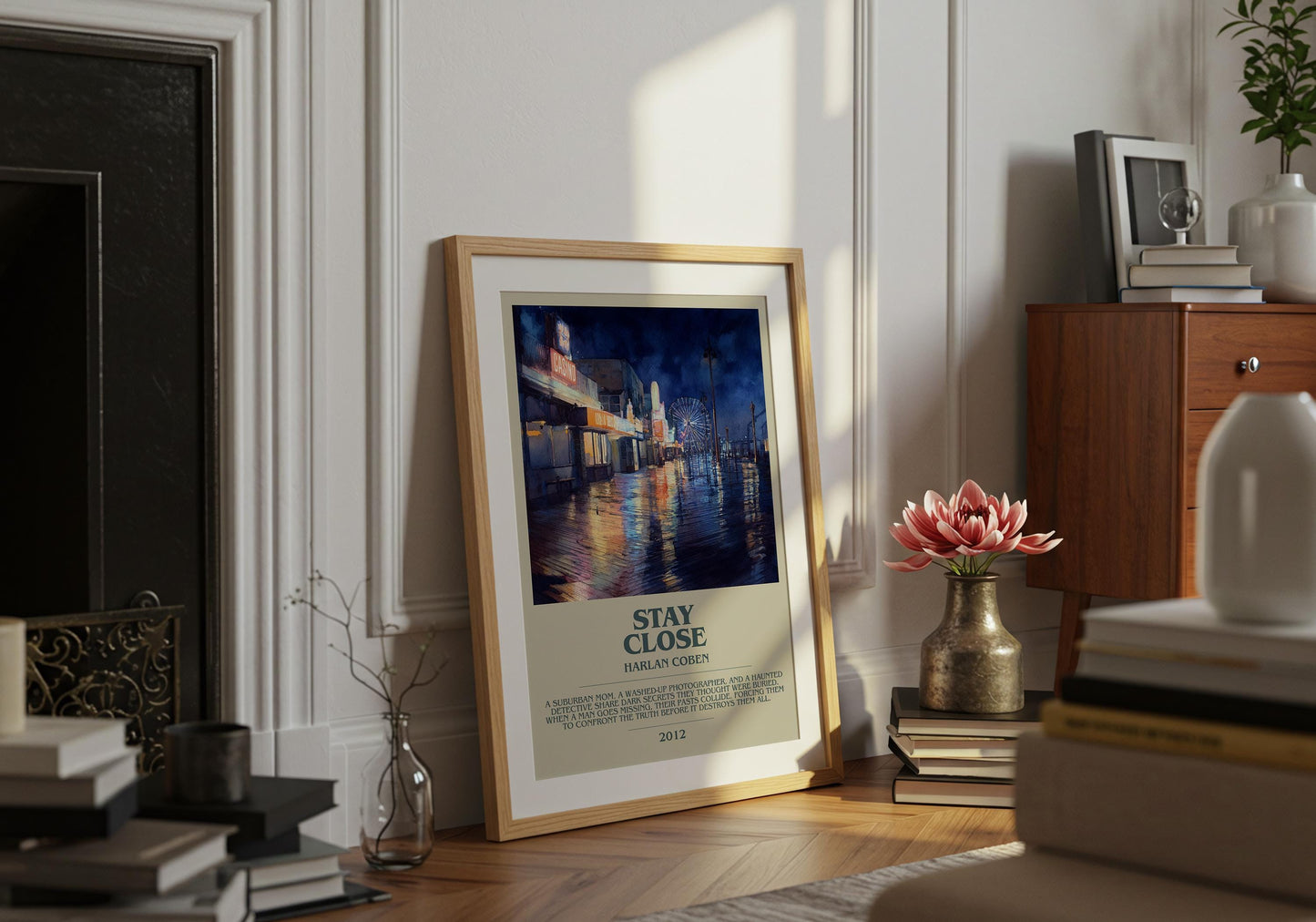 Stay Close by Harlan Coben | Descriptive Book Poster | Modern