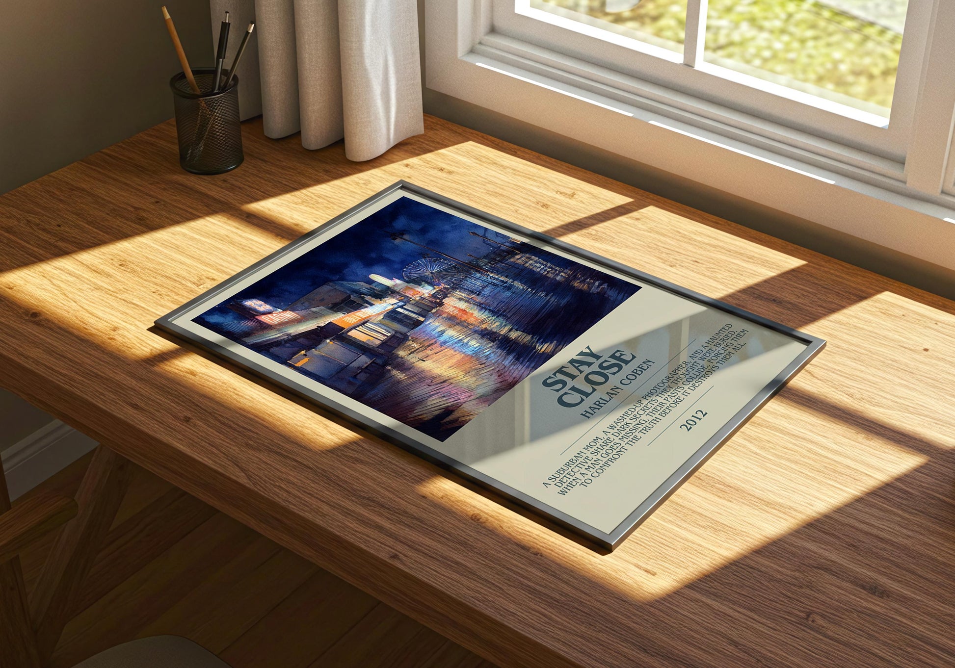 Stay Close by Harlan Coben | Descriptive Book Poster | Modern