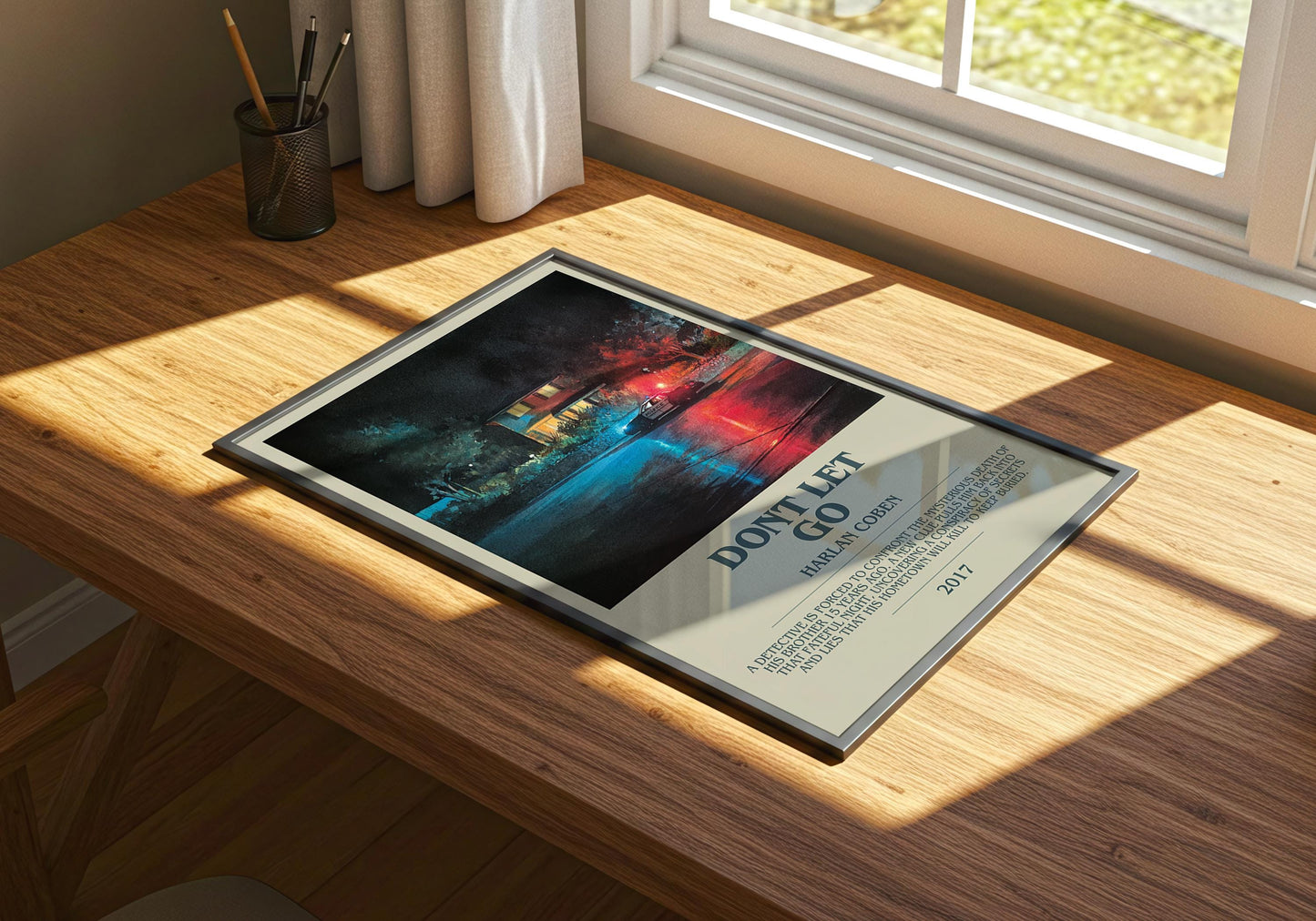 Don't Let Go by Harlan Coben | Descriptive Book Poster | Modern