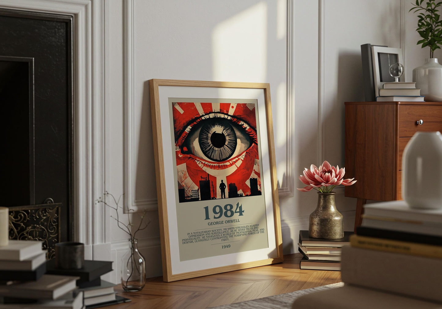 1984 by George Orwell | Descriptive Book Poster | Modern