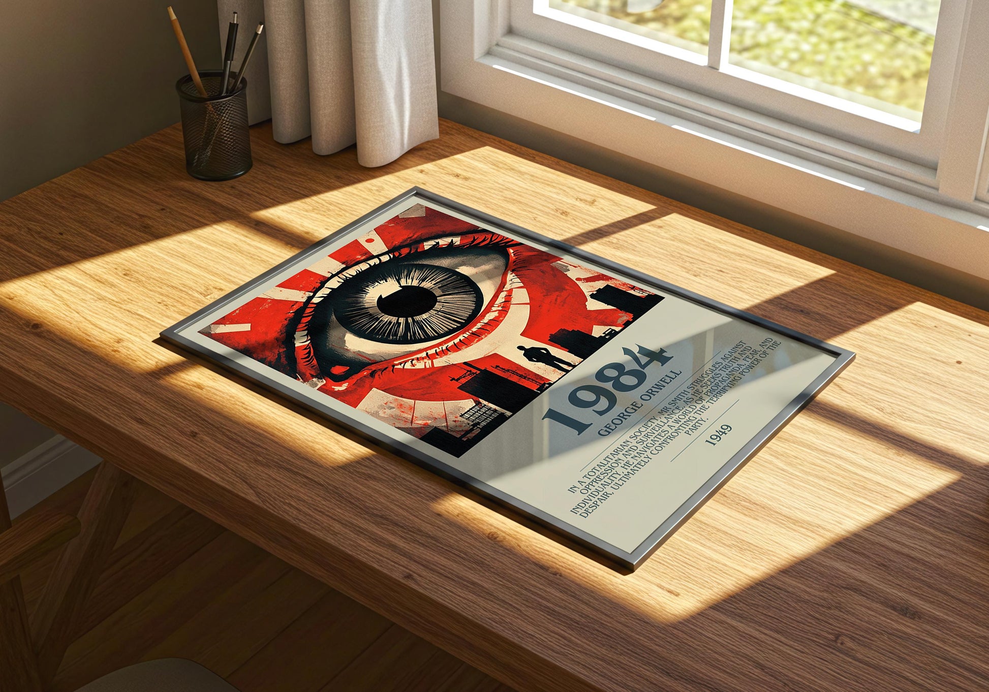 1984 by George Orwell | Descriptive Book Poster | Modern