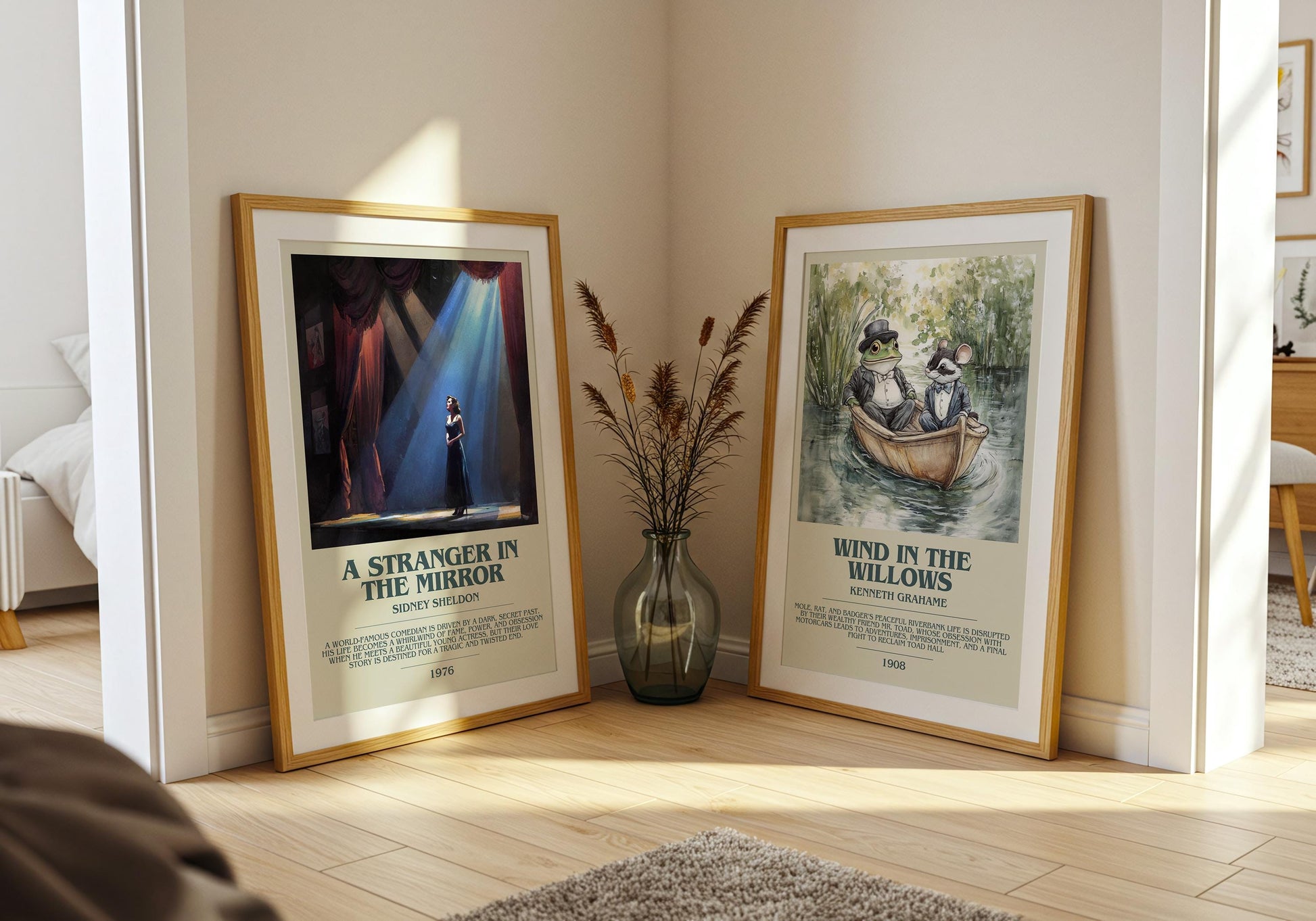 A Stranger In The Mirror by Sidney Sheldon | Descriptive Book Poster | Modern