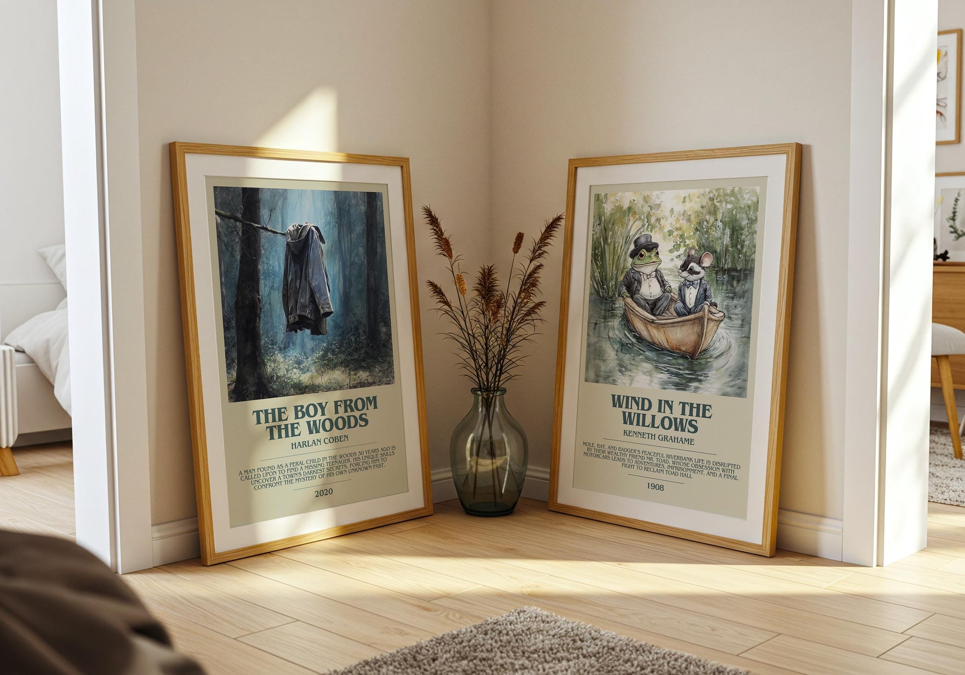 The Boy From The Woods by Harlan Coben | Descriptive Book Poster | Modern