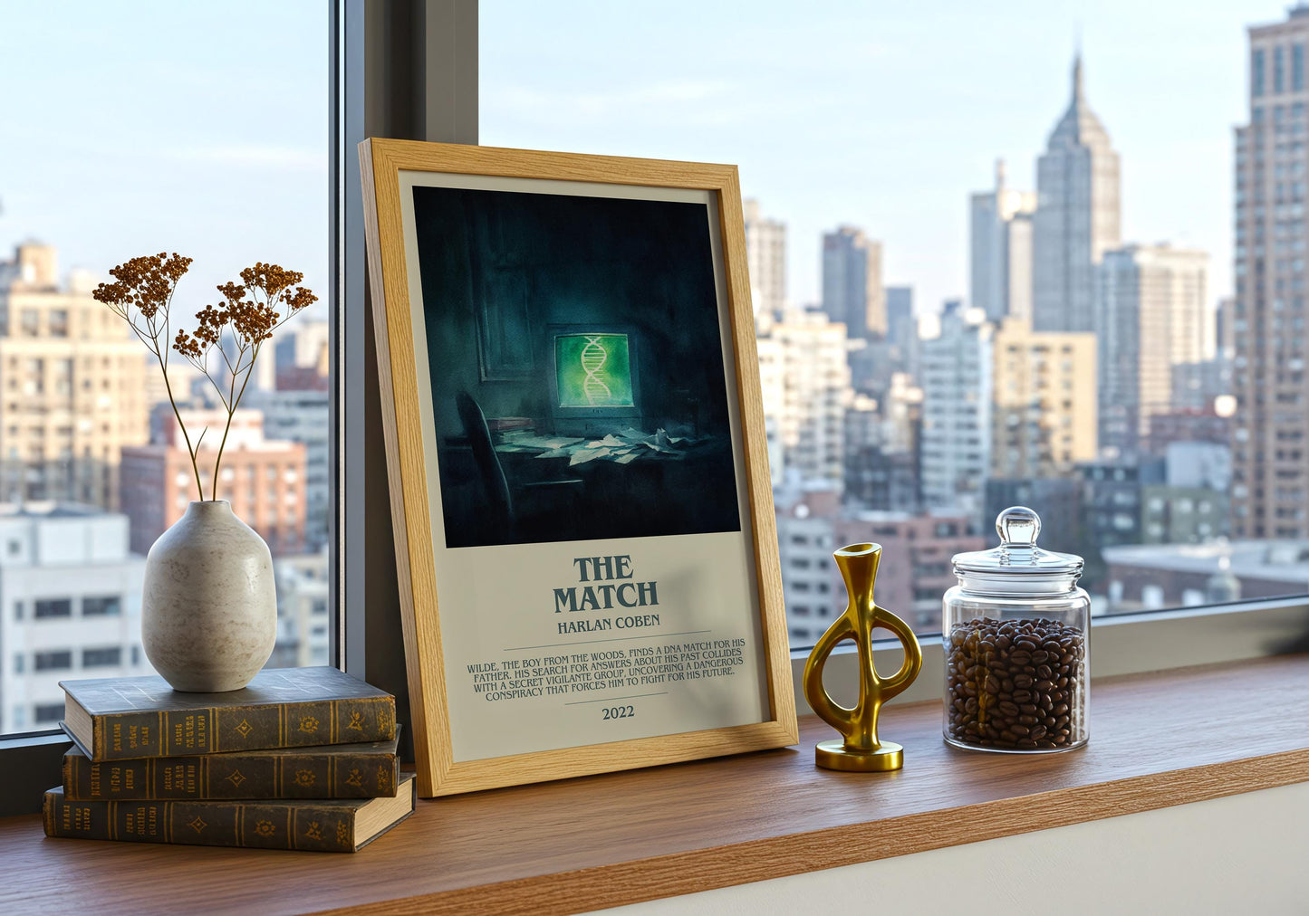 The Match by Harlan Coben | Descriptive Book Poster | Modern