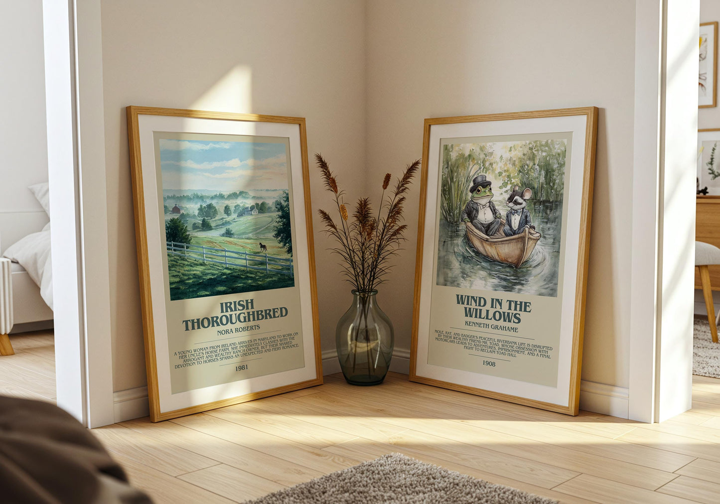 Irish Thoroughbred by Nora Roberts | Descriptive Book Poster | Modern