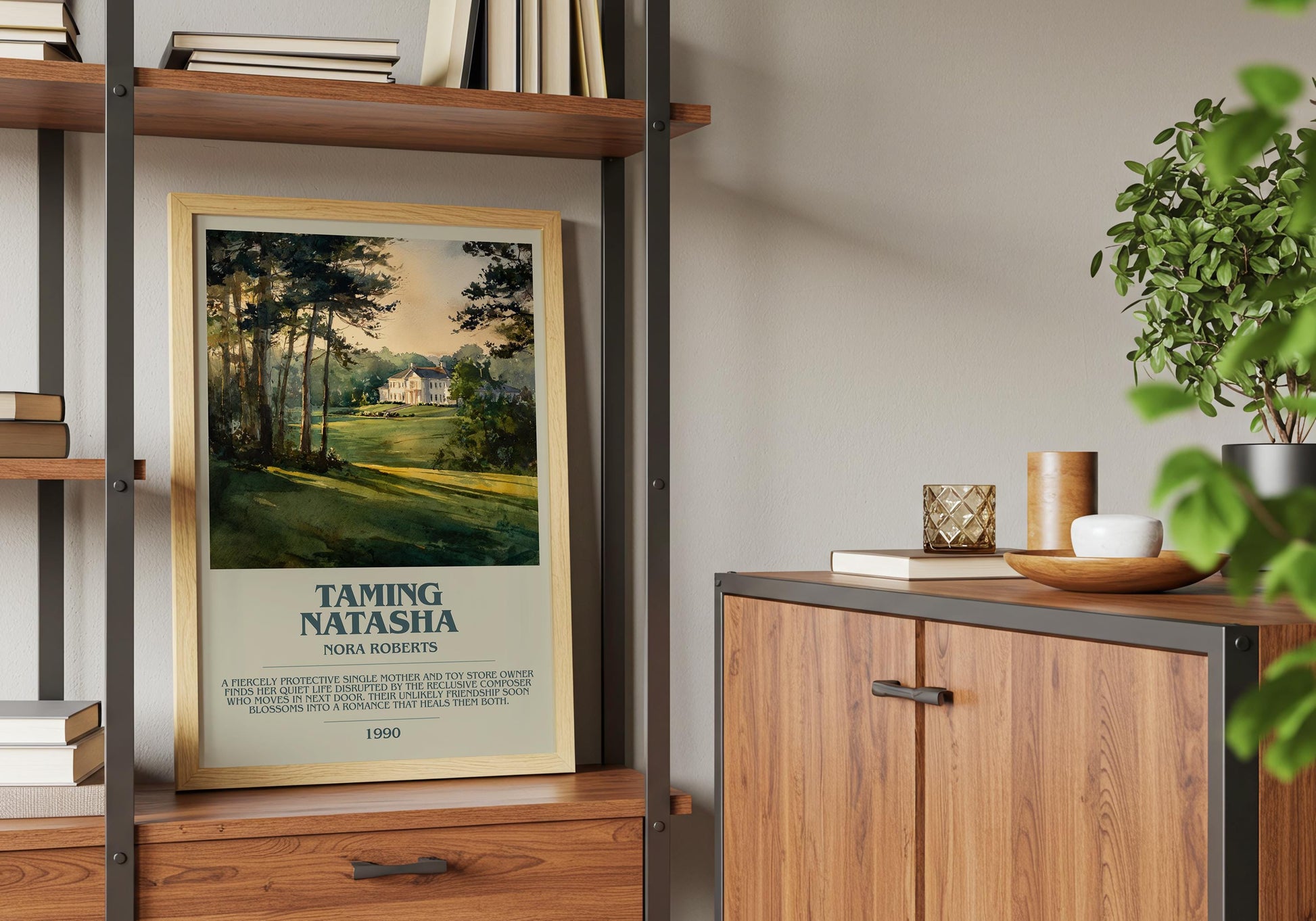 Taming Natasha by Nora Roberts | Descriptive Book Poster | Modern