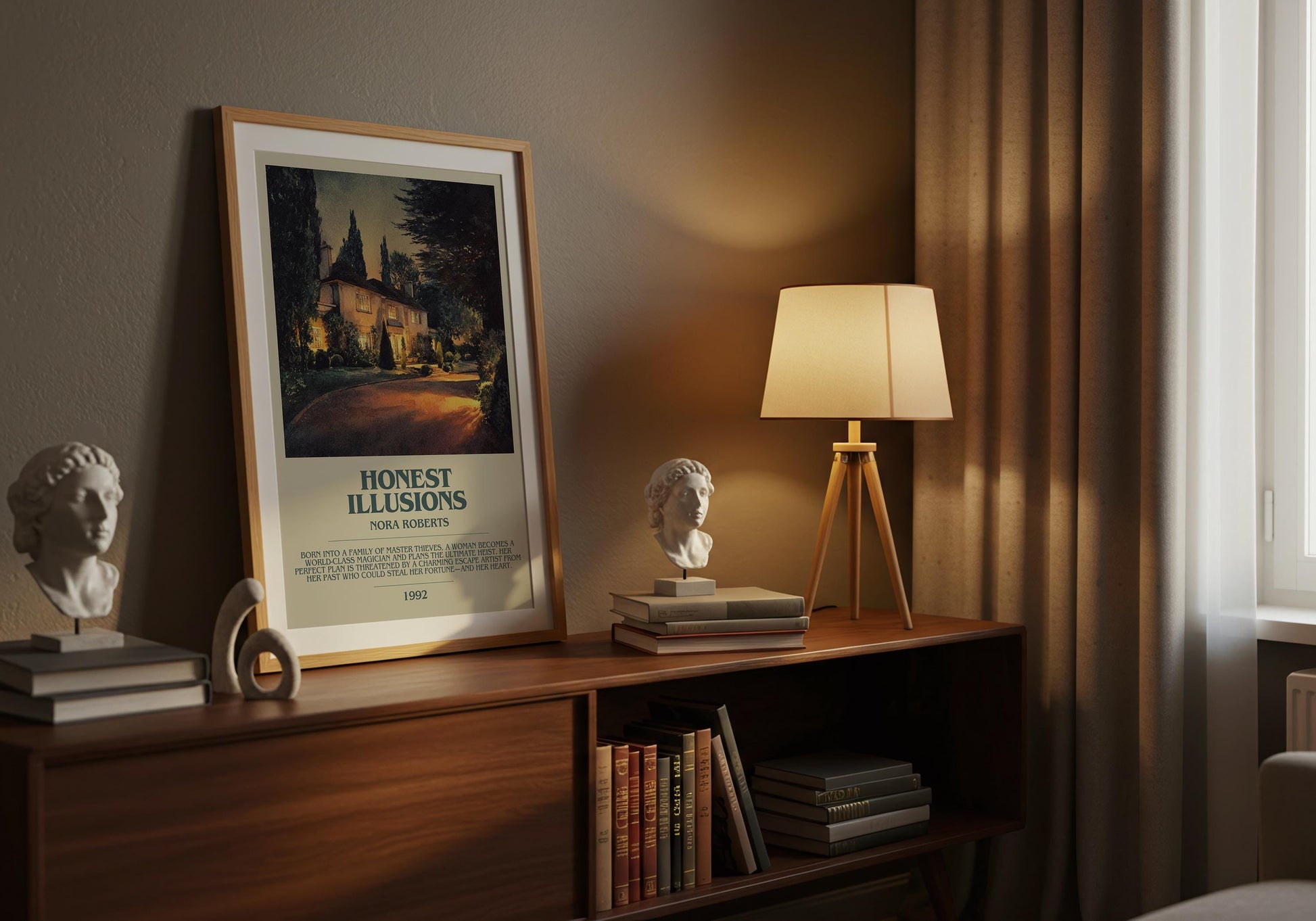 Honest Illusions by Nora Roberts | Descriptive Book Poster | Modern