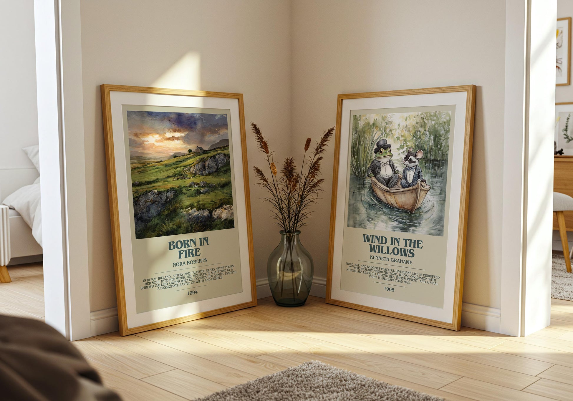 Born In Fire by Nora Roberts | Descriptive Book Poster | Modern