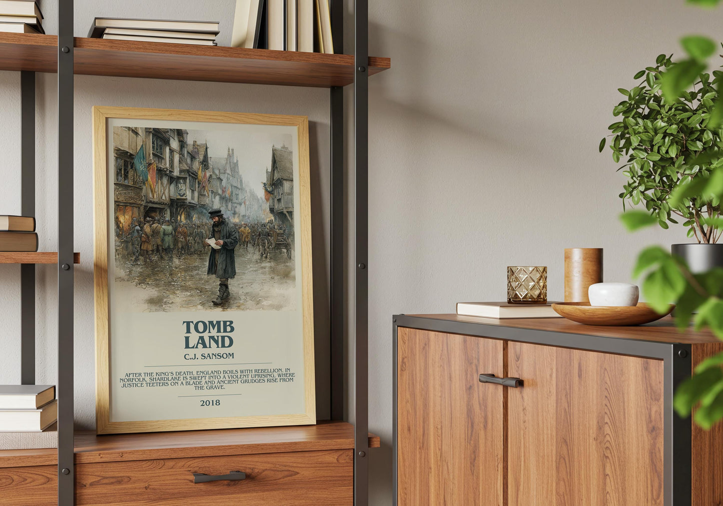 Tombland by C.J Sansom | Descriptive Book Poster | Modern