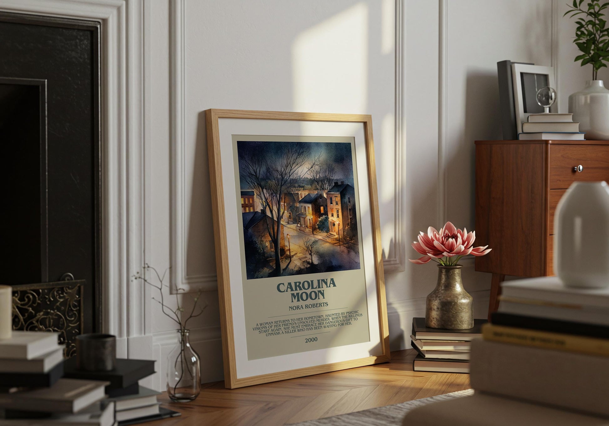 Carolina Moon by Nora Roberts | Descriptive Book Poster | Modern