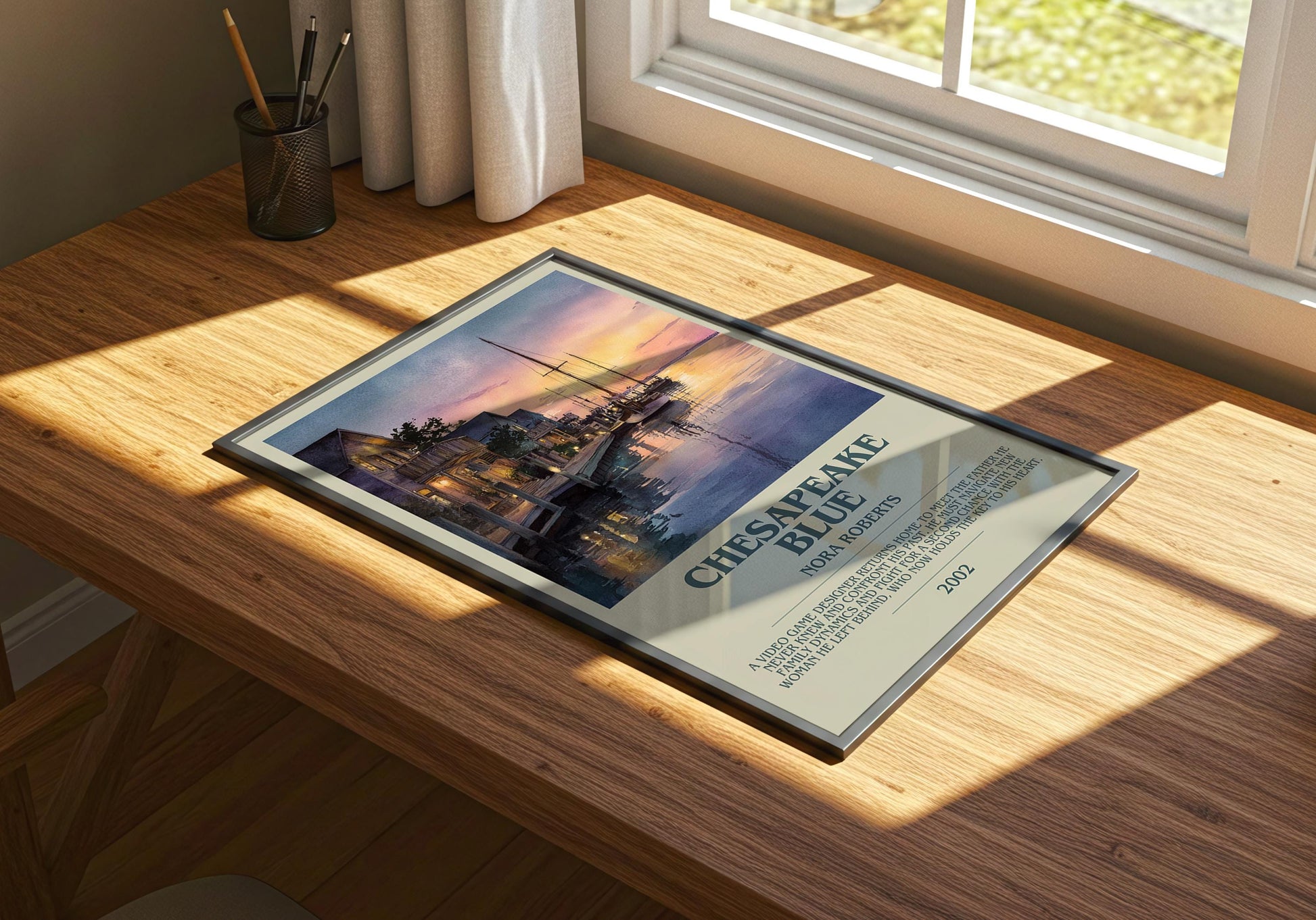 Chesapeake Blue by Nora Roberts | Descriptive Book Poster | Modern