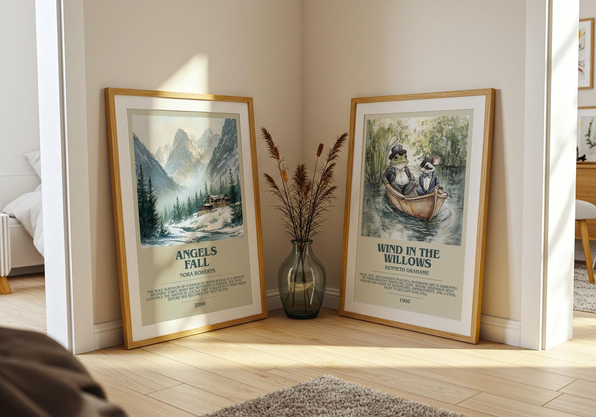 Angels Fall by Nora Roberts | Descriptive Book Poster | Modern