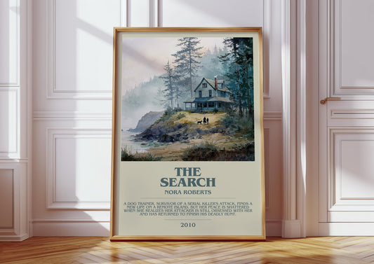The Search by Nora Roberts | Descriptive Book Poster | Modern