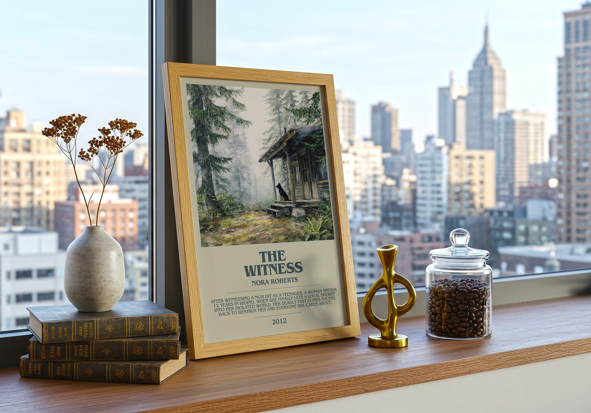 The Witness by Nora Roberts | Descriptive Book Poster | Modern