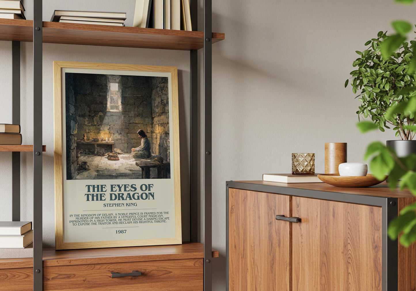 The Eyes Of The Dragon by Stephen King | Descriptive Book Poster | Modern