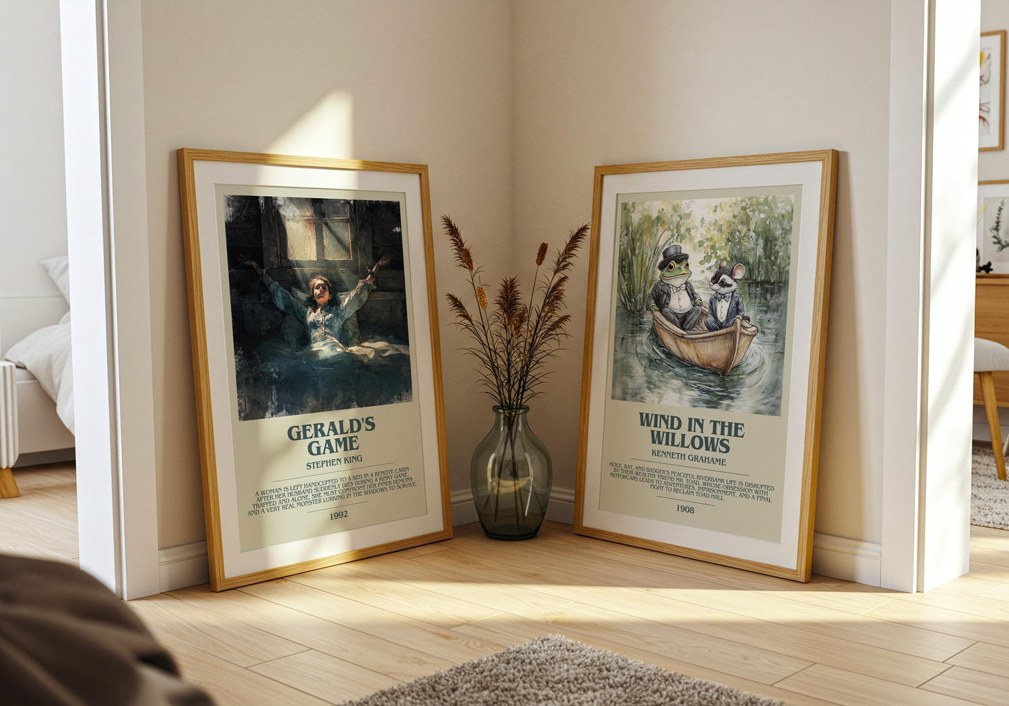 Geralds Game by Stephen King | Descriptive Book Poster | Modern