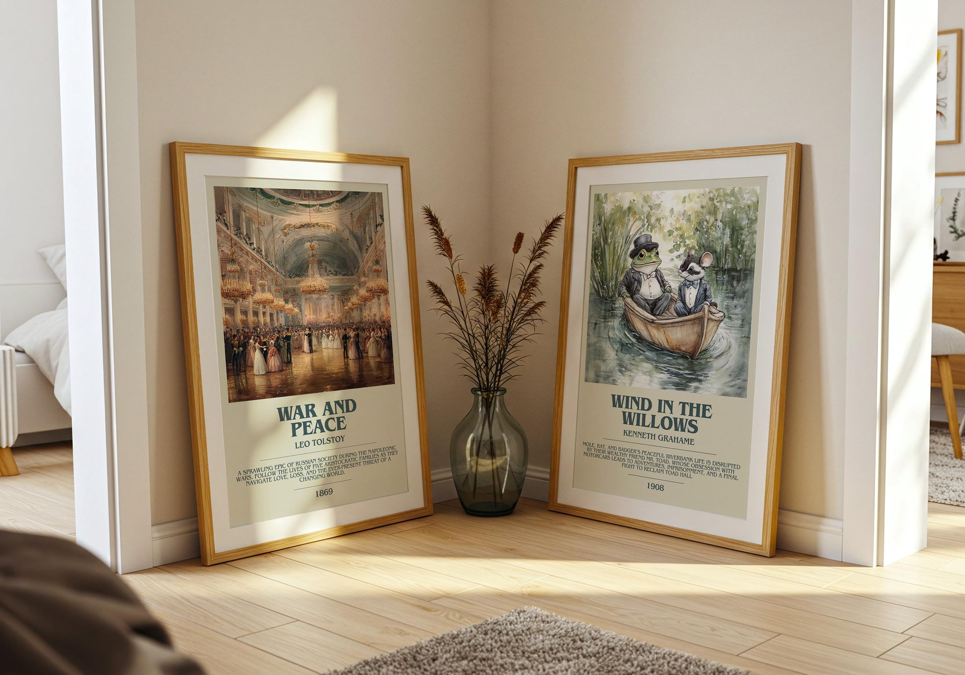 War and Peace by Leo Tolstoy | Descriptive Book Poster | Modern