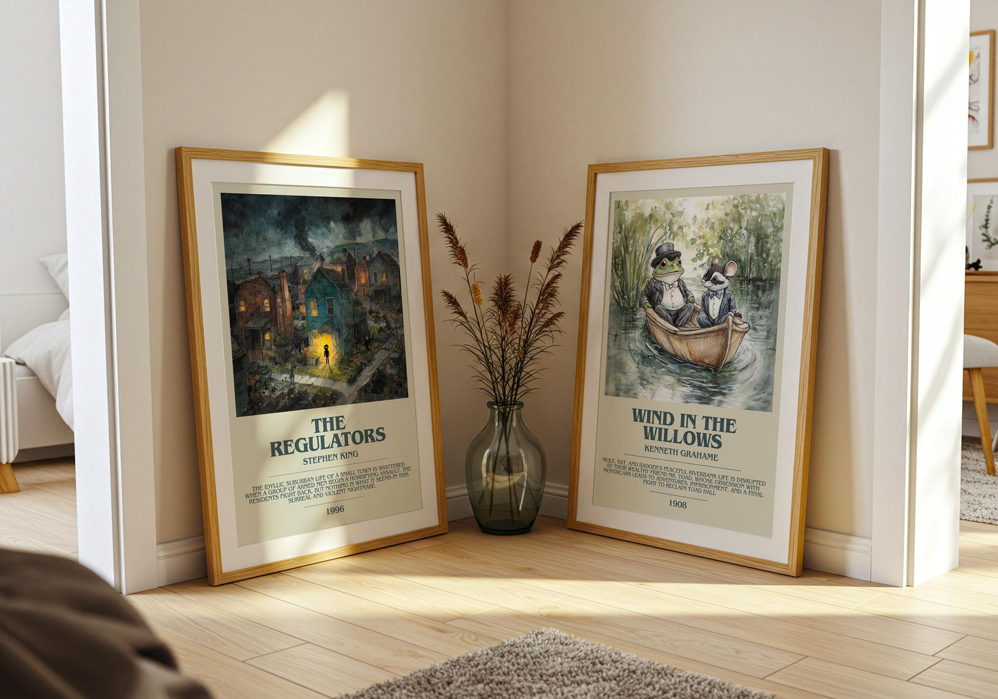 The Regulators by Stephen King | Descriptive Book Poster | Modern