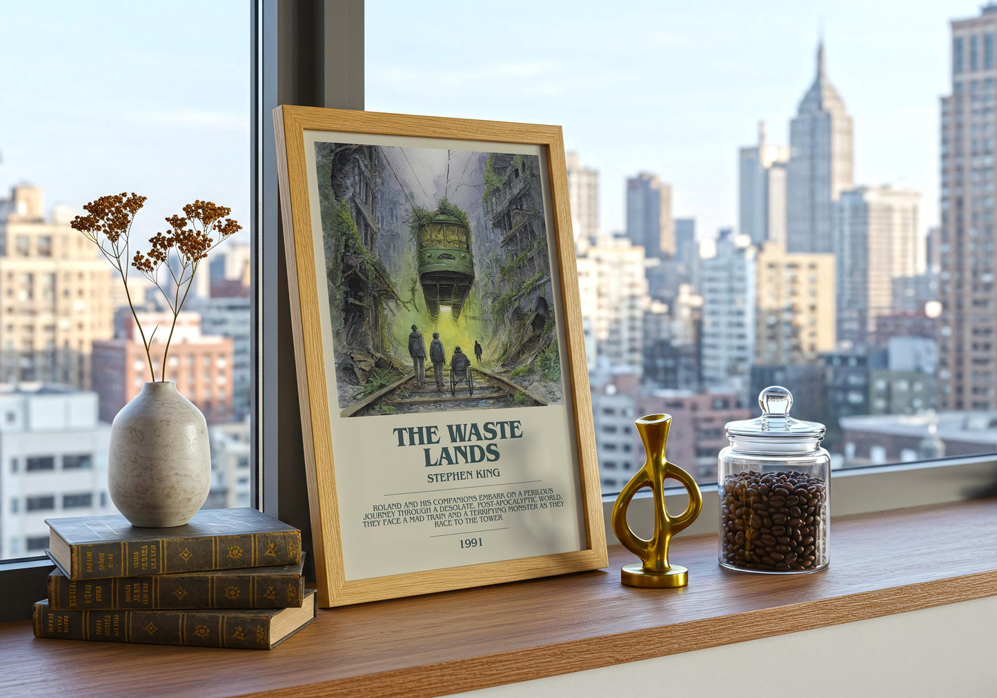 The Waste Lands by Stephen King | Descriptive Book Poster | Modern