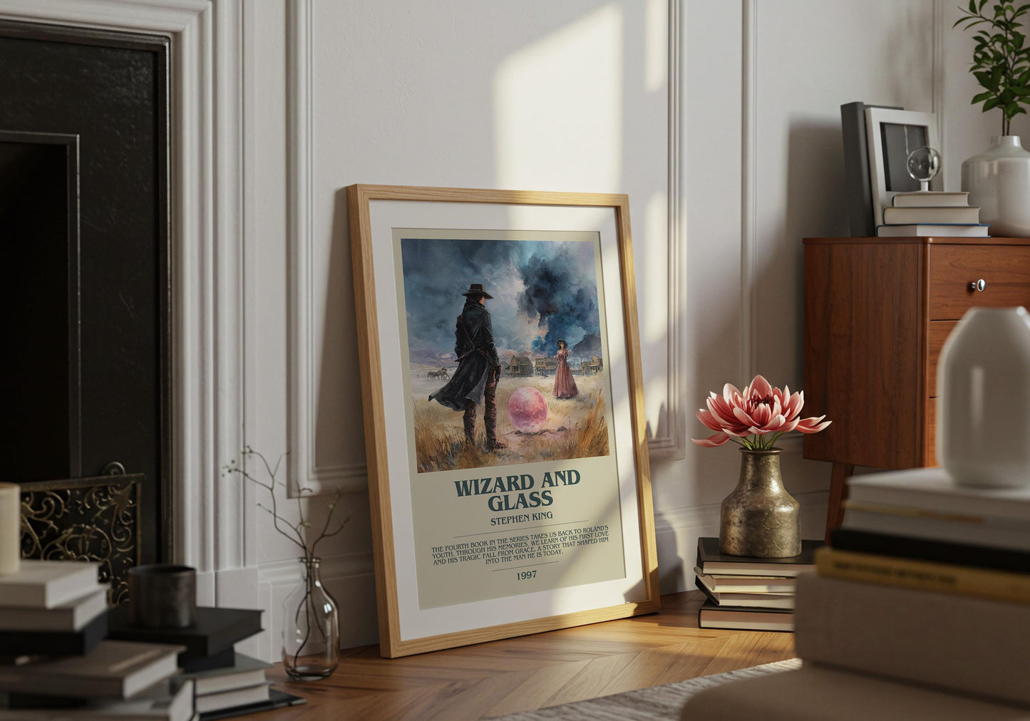 Wizard and Glass by Stephen King | Descriptive Book Poster | Modern