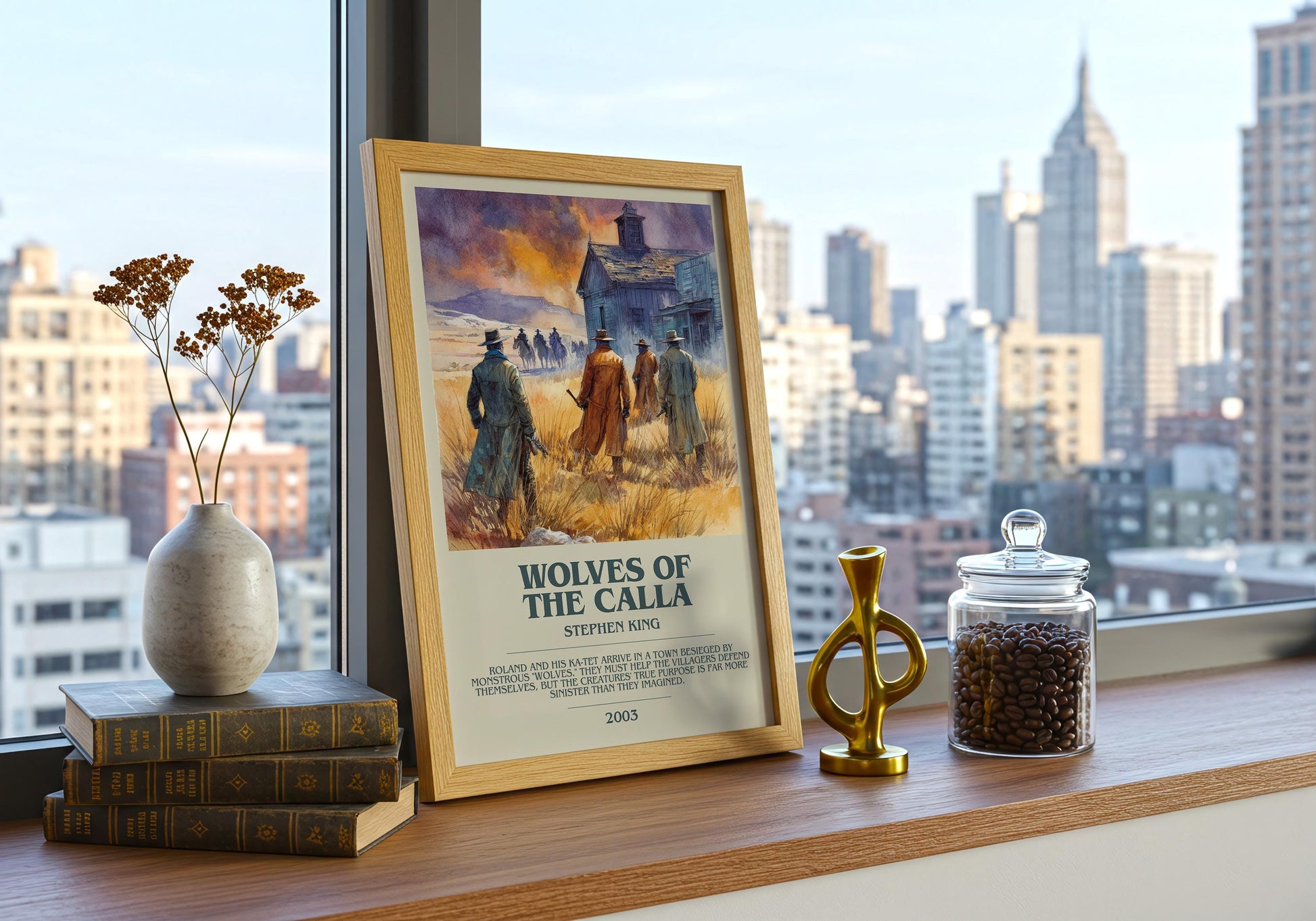 Wolves Of The Calla by Stephen King | Descriptive Book Poster | Modern