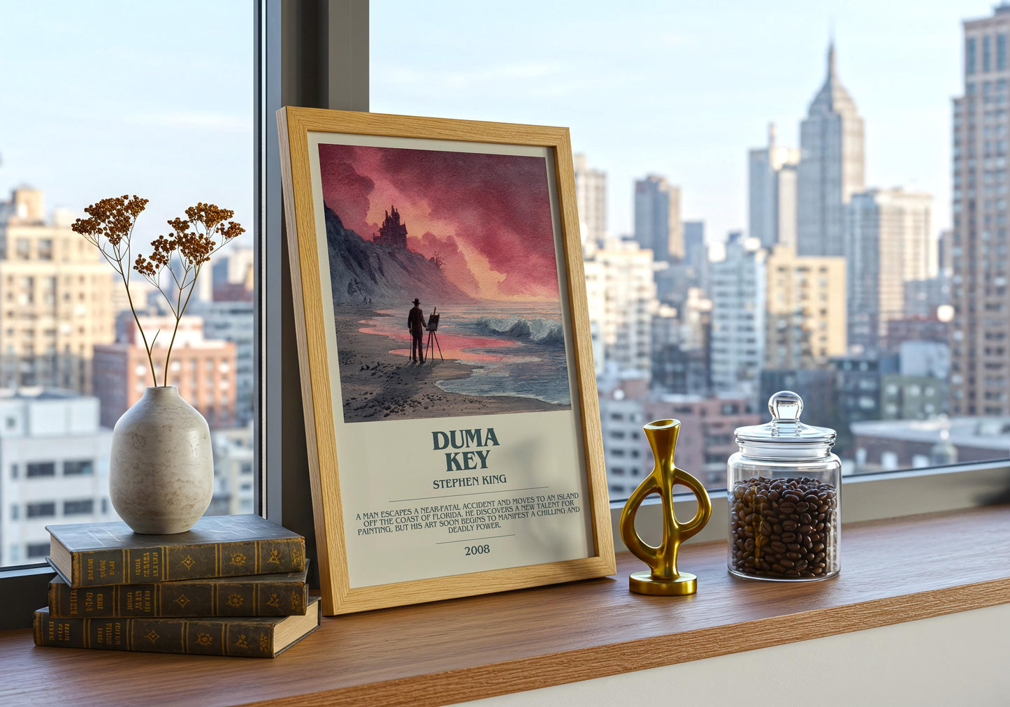 Duma Key by Stephen King | Descriptive Book Poster | Modern