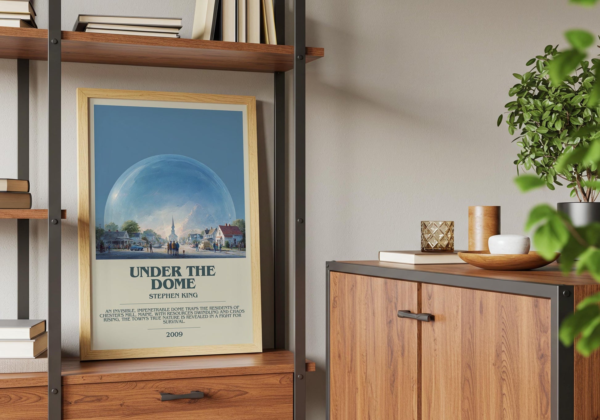 Under The Dome by Stephen King | Descriptive Book Poster | Modern