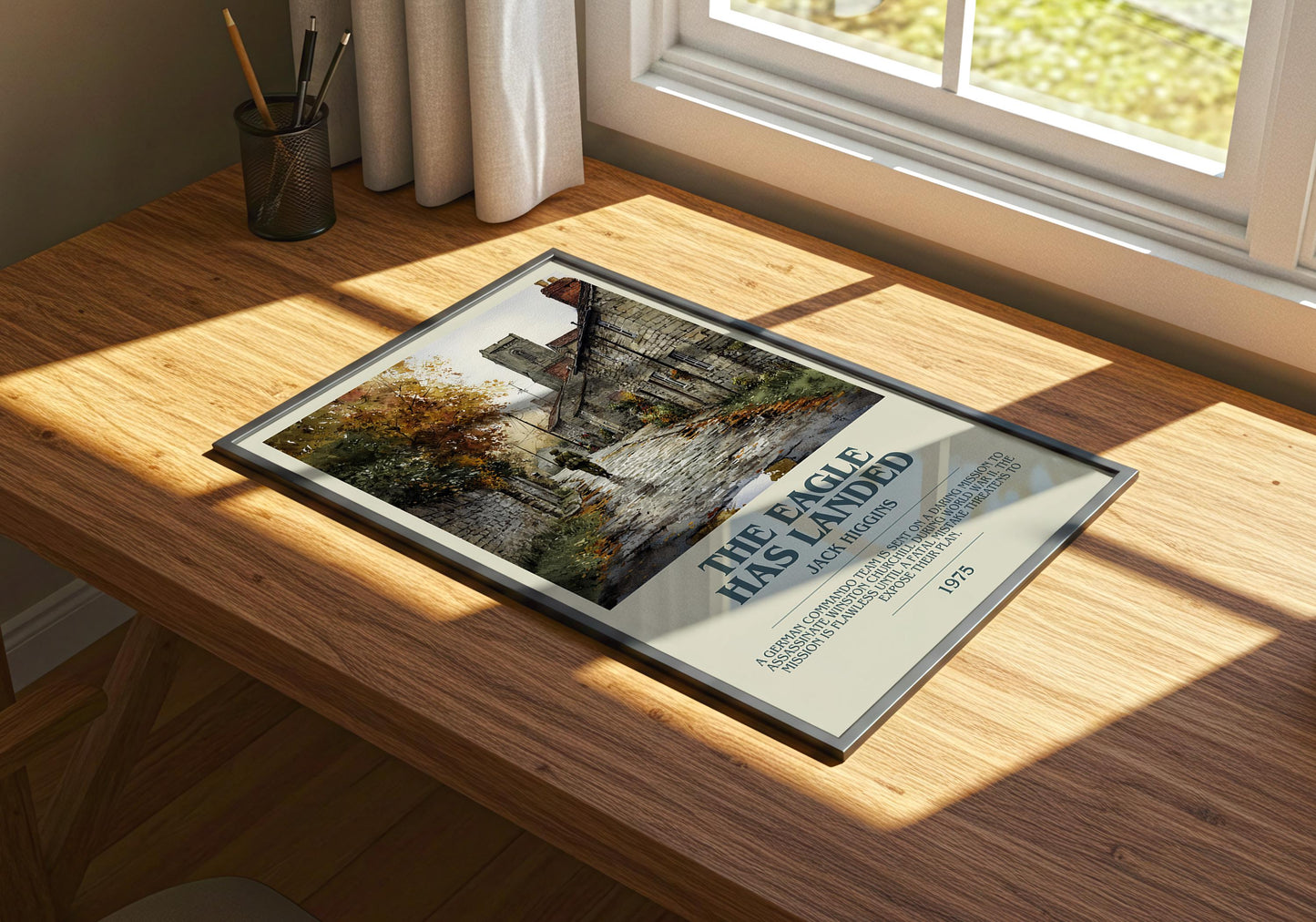 The Eagle Has Landed by Jack Higgins | Descriptive Book Poster | Modern