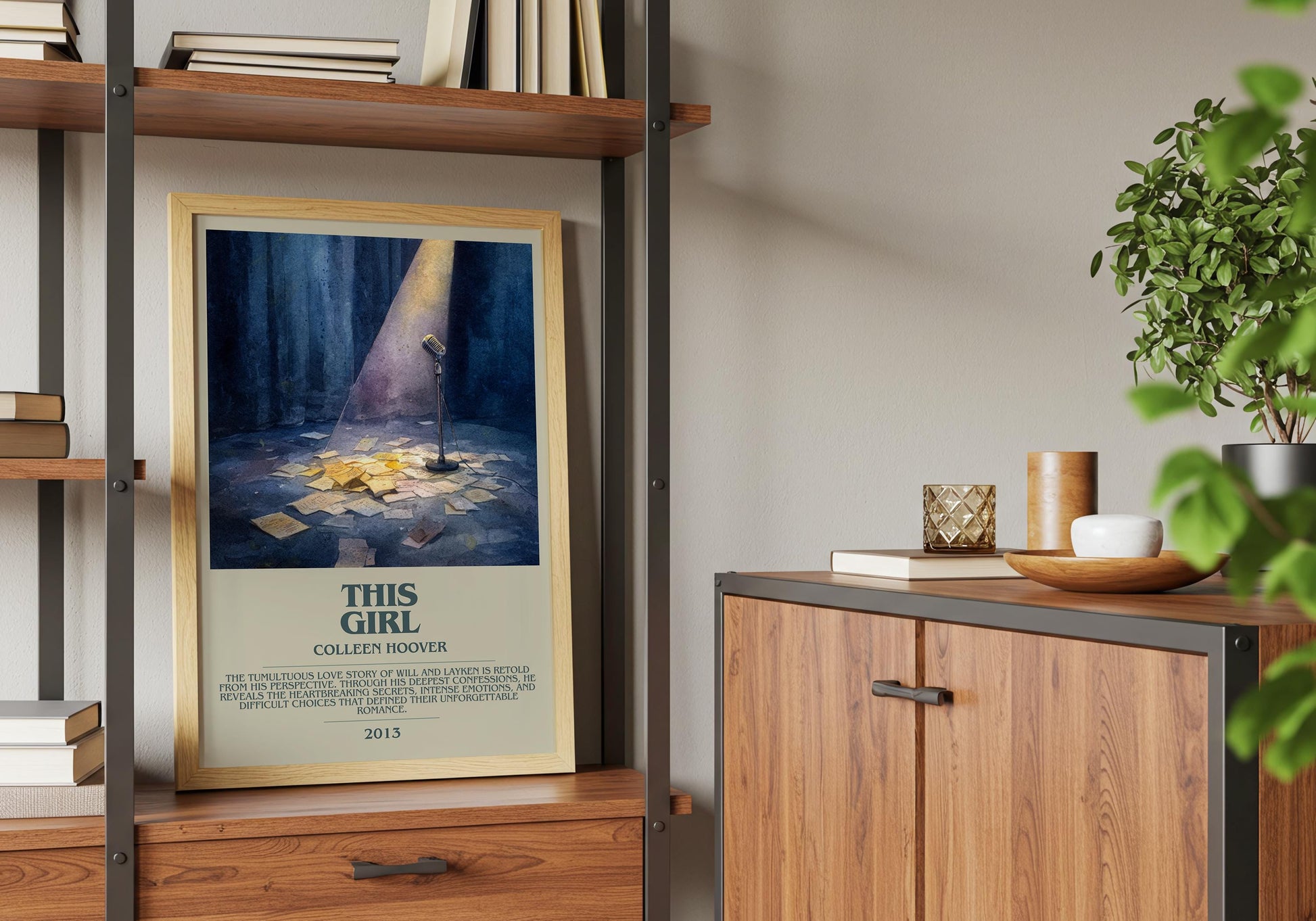 This Girl by Colleen Hoover | Descriptive Book Poster | Modern