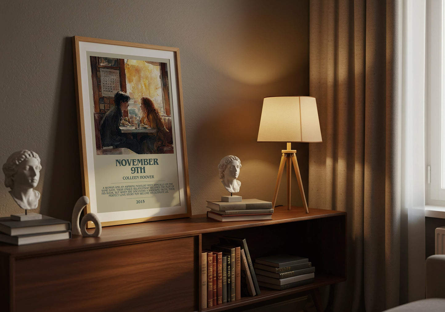 November 9th by Colleen Hoover | Descriptive Book Poster | Modern